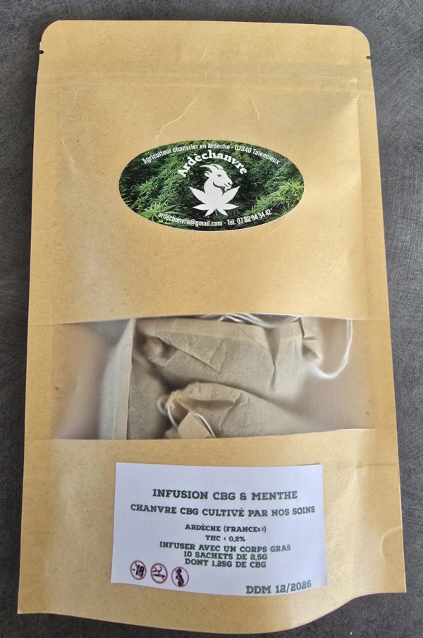 Infusion CBG Menthe Ardèchanvre