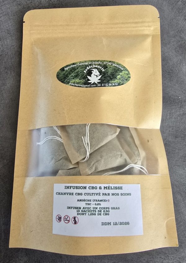 Infusion CBG Mélisse Ardèchanvre